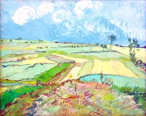 Wheat Fields After The Rain (The Plain Of Auvers) by Vincent Van Gogh