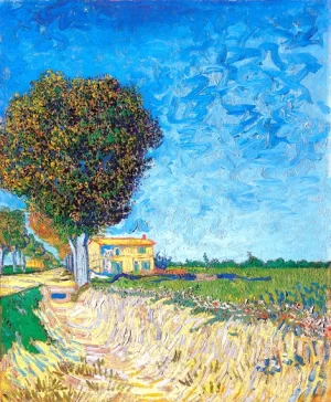 A Lane Near Arles (Side Of A Country Lane) by Vincent Van Gogh