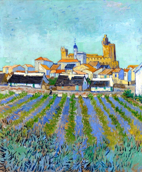 View Of Saintes Maries De La Mer 1888 by Vincent Van Gogh