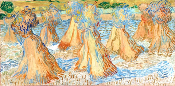 Sheaves Of Wheat by Vincent Van Gogh