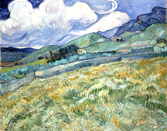 Mountainous Landscape Behind Saint-Paul Hospital by Vincent Van Gogh