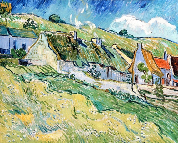A Group Of Cottages by Vincent Van Gogh