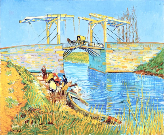 Bridge At Arles (Pont De Langlois) 1888 by Vincent Van Gogh