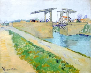 The Langlois Bridge 1888 by Vincent Van Gogh