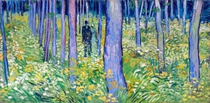 Undergrowth With Two Figures 1890 by Vincent Van Gogh
