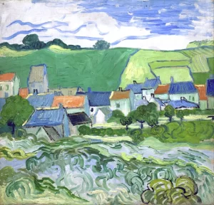 View Of Auvers 1890 by Vincent Van Gogh