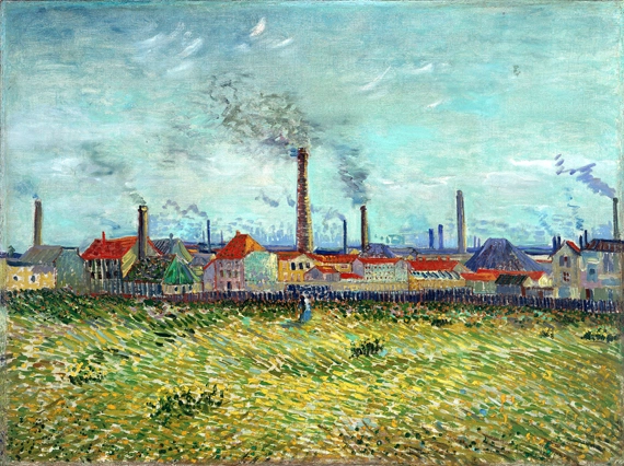 Factories At Clichy by Vincent Van Gogh
