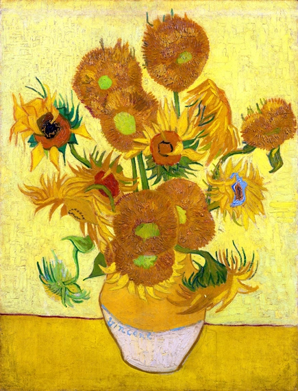 Sunflowers 1889 by Vincent Van Gogh