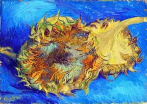 Sunflowers,1887 by Vincent Van Gogh