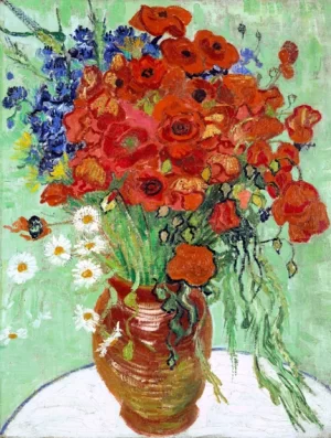 Still Life, Vase With Daisies 1890 by Vincent Van Gogh