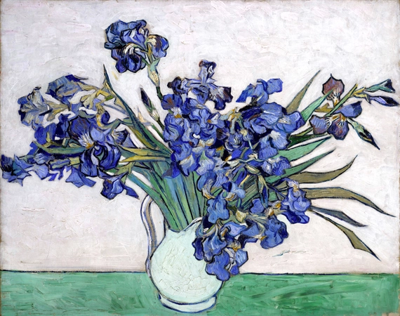Vase With Irises by Vincent Van Gogh