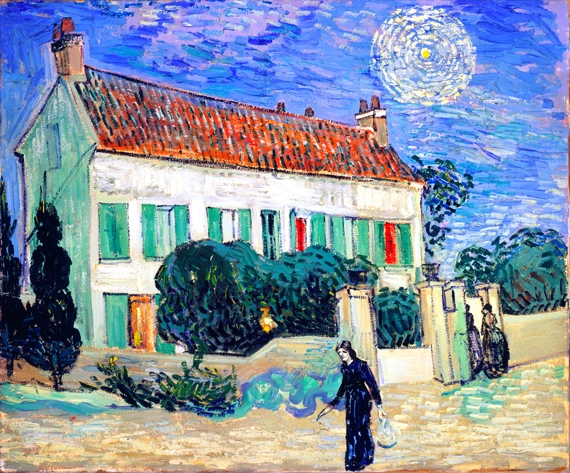 White House At Night by Vincent Van Gogh
