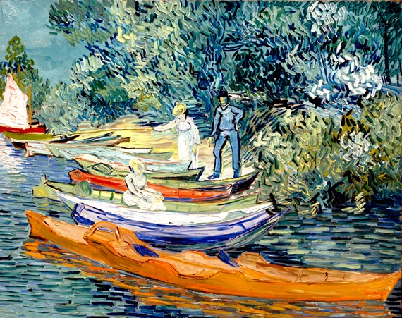 Bank Of The Oise At Auvers, 1890 by Vincent Van Gogh