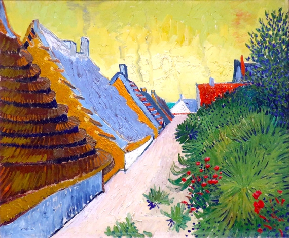 Street In Saintes-Maries-De-La Mer 1888 by Vincent Van Gogh