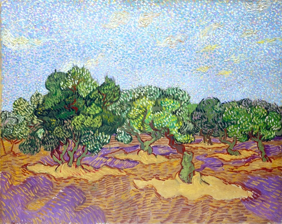 Olive Grove- Pale Blue Sky by Vincent Van Gogh