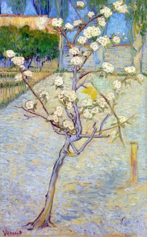 Small Pear Tree In Blossom 1888 by Vincent Van Gogh