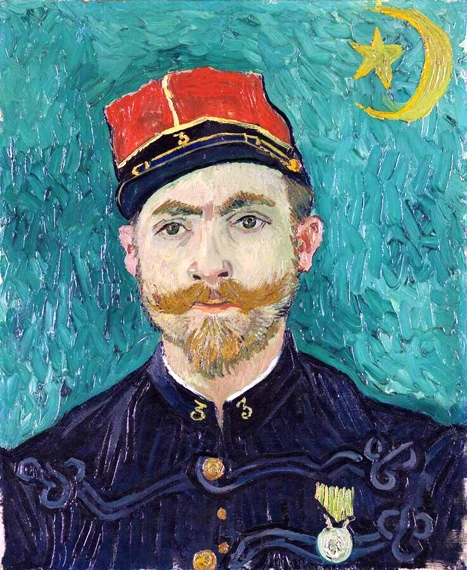 Portrait Of Lieutanant Milliet by Vincent Van Gogh
