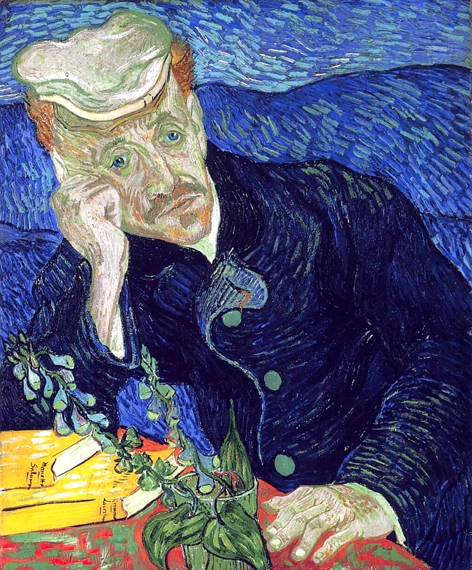 Portrait Of Dr. Gachet by Vincent Van Gogh