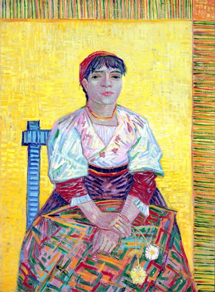 The Italian Woman 1887 by Vincent Van Gogh