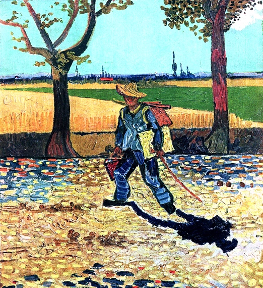 Self Portrait On The Road To Tarascon (The Painter On His Way To Work) by Vincent Van Gogh