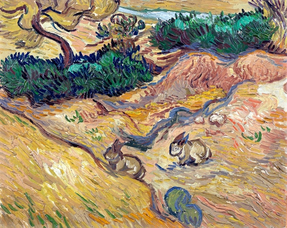 Landscape With Rabbits by Vincent Van Gogh