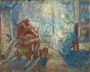 Evening (After Millet) by Vincent Van Gogh