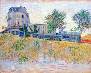The Restaurant De La Sirene At Asnieres by Vincent Van Gogh