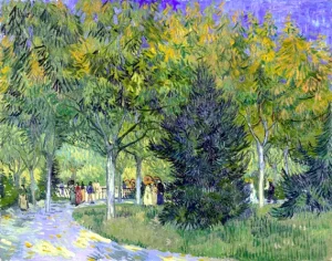 Path In The Park 1888 by Vincent Van Gogh