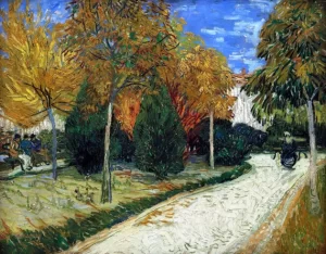 Path In The Park At Arles 1888 by Vincent Van Gogh