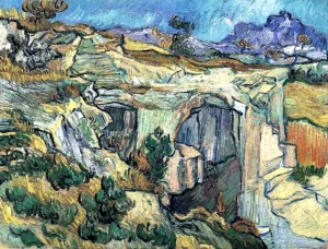Entrance To A Quarry Near Saint-Remy, 1889 by Vincent Van Gogh