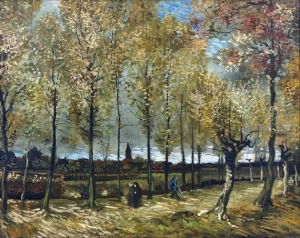 Lane With Poplars Near Nuenen 1885 by Vincent Van Gogh