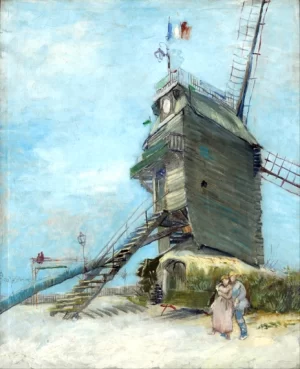 Le Moulin De La Galette 1887 by Vincent Van Gogh