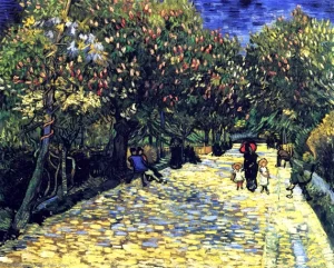 Avenue With Flowering Chestnut Trees by Vincent Van Gogh