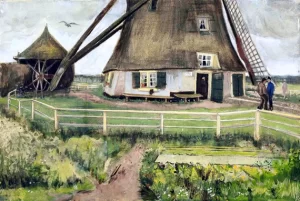 The Laakmolen Near The Hague (The Windmill) by Vincent Van Gogh
