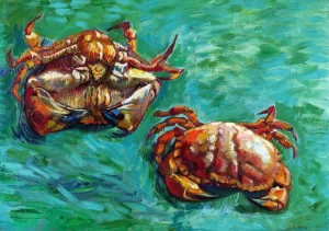 Two Crabs by Vincent Van Gogh