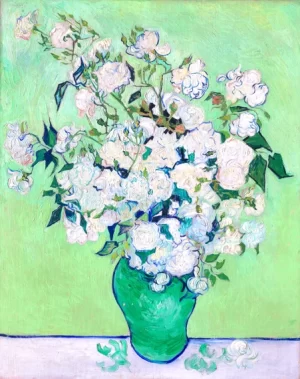 Roses 1890 by Vincent Van Gogh