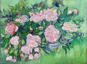 Pink Roses 1890 by Vincent Van Gogh