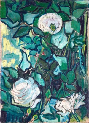 Roses 1890 by Vincent Van Gogh