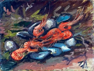 Prawns And Mussels by Vincent Van Gogh