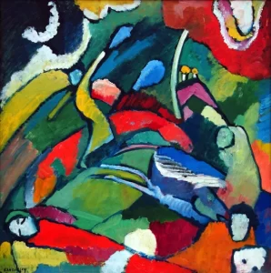 Two Riders And Reclining Figure by Wassily Kandinsky