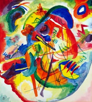 Entwurf Zu 'Improvisation Mit Rot-Blauem Ring' by Wassily Kandinsky