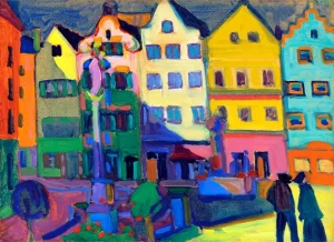 Weilheim-Marienplatz by Wassily Kandinsky