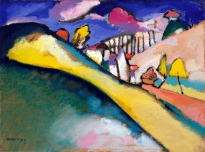 Studie Für Landschaft (Dünaberg) by Wassily Kandinsky