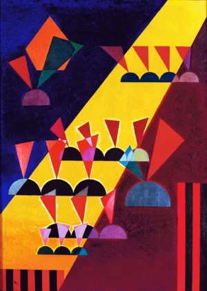 Thema- Spitz by Wassily Kandinsky
