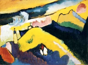 Mountain Landscape With Church by Wassily Kandinsky