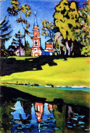 Akhtyrka, Red Church by Wassily Kandinsky