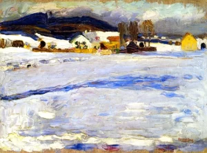 Bei Starnberg - Winter by Wassily Kandinsky