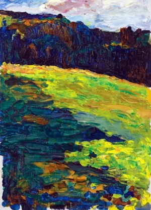 Kochel - Mountain Meadow At The Edge Of The Forest by Wassily Kandinsky