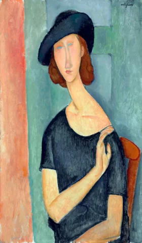 Jeanne Hébuterne (Au Chapeau) 1919 by Amedeo Modigliani
