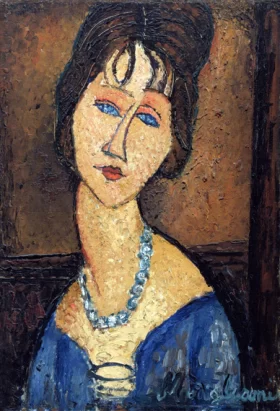 Jeanne Hébuterne Au Collier 1916 by Amedeo Modigliani